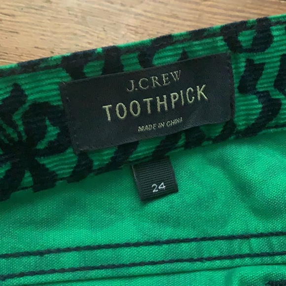 JCrew Corduroy Pants with Bow Pattern - Picture 3 of 5